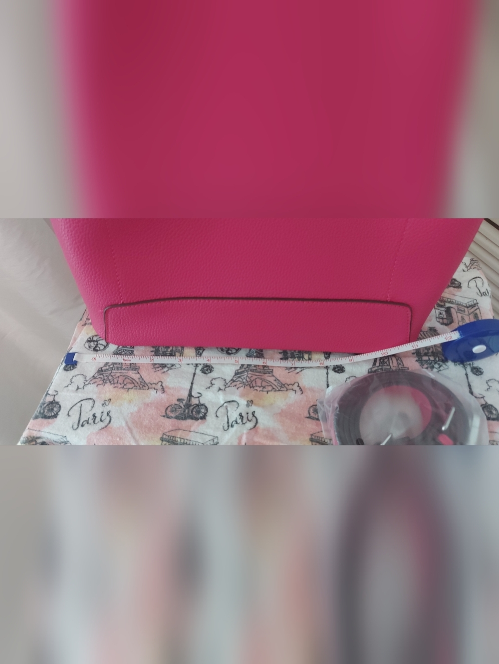Womens Pink Top-Handle Purse - Picture 6 of 8